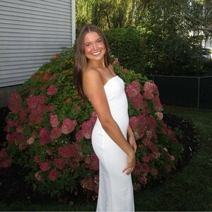 PRINCESS POLLY White Strapless Dress